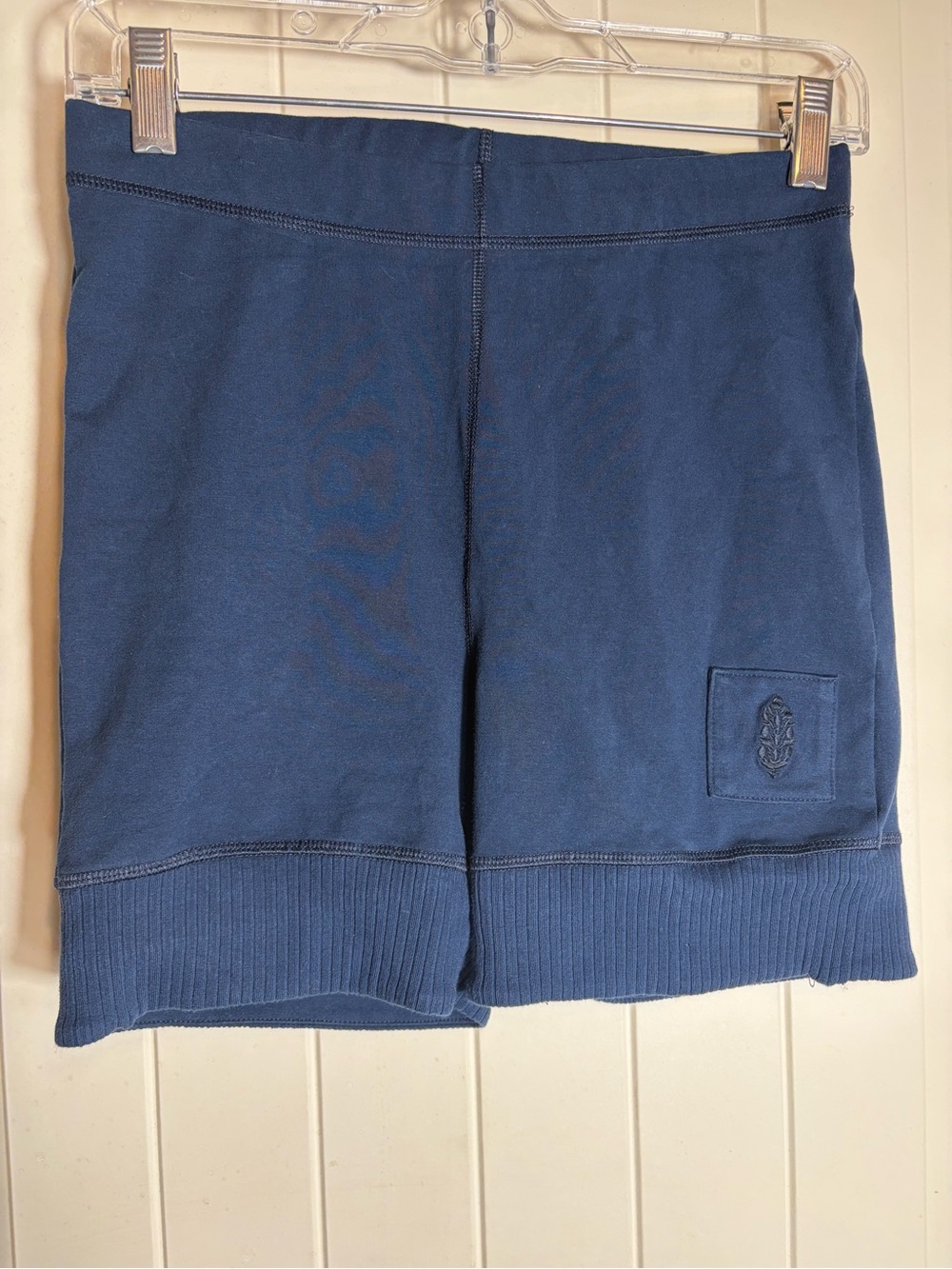 FP Movement by Free People Navy Blue Bike Shorts with Ribbed Hem